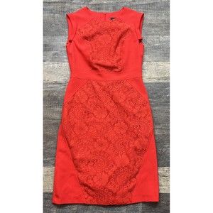 Adrianna Papell Women’s Sleeveless Dress Lace Accent With Liner Size 6